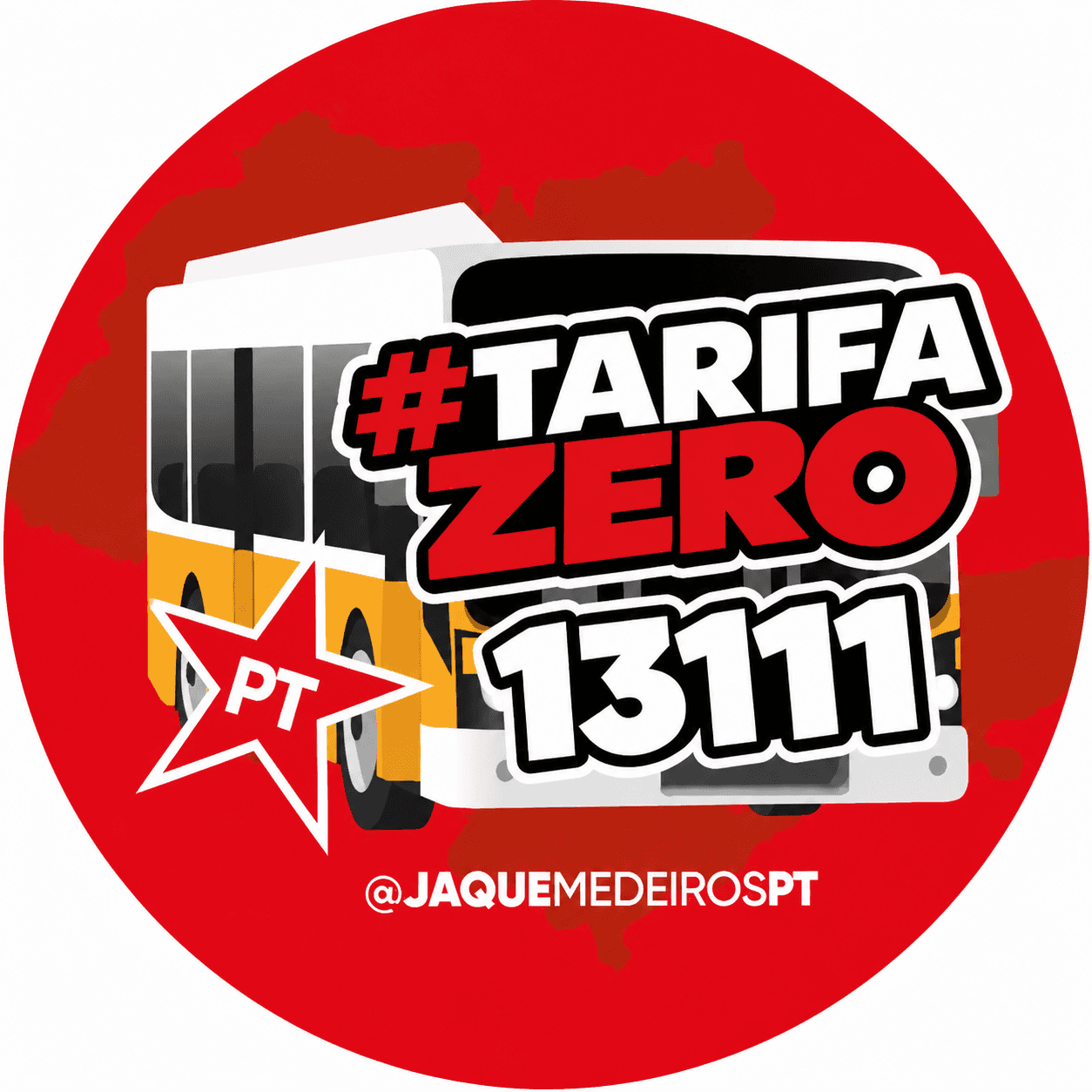 Arte da campanha Tarifa Zero 13111 de Jaque Medeiros.